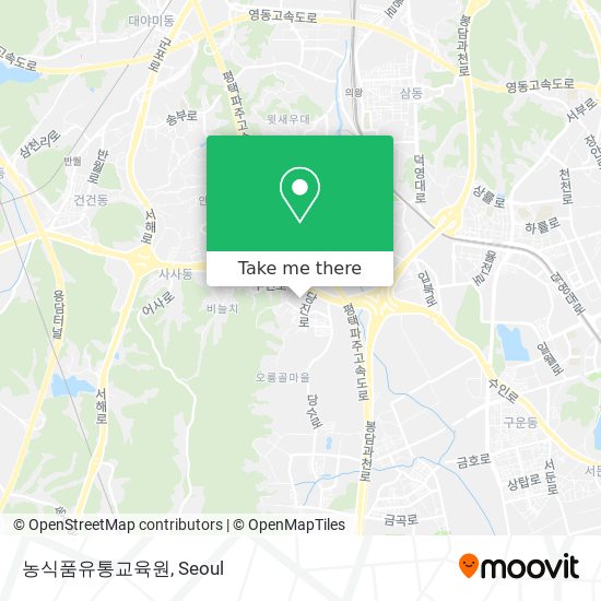 농식품유통교육원 map