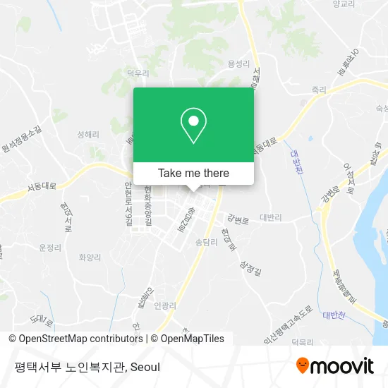 평택서부 노인복지관 map