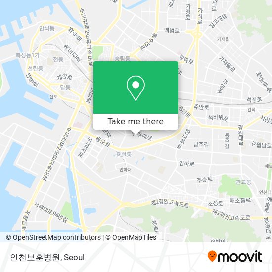 인천보훈병원 map