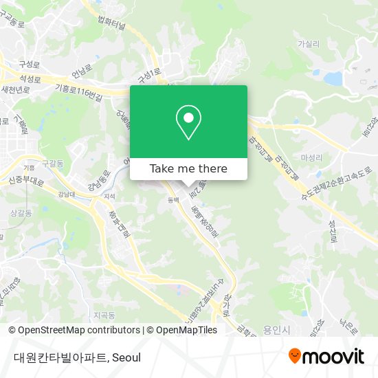 대원칸타빌아파트 map