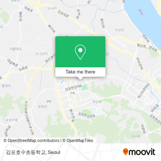 김포호수초등학교 map