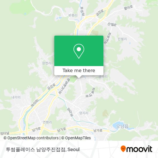 투썸플레이스 남양주진접점 map