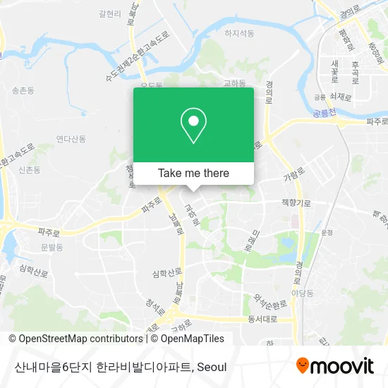 산내마을6단지 한라비발디아파트 map