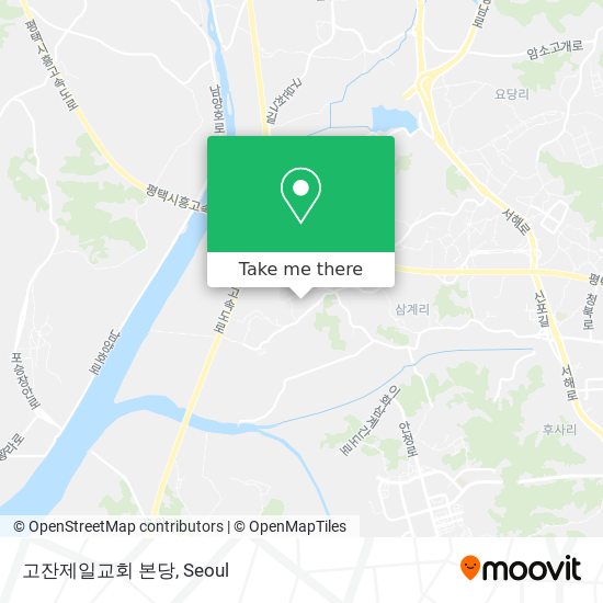 고잔제일교회 본당 map