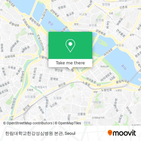 한림대학교한강성심병원 본관 map