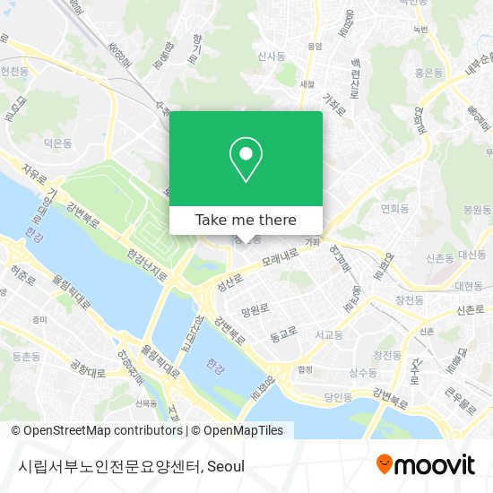 시립서부노인전문요양센터 map