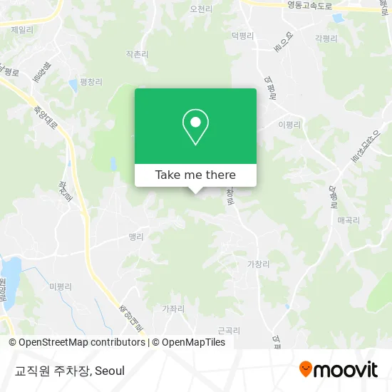 교직원 주차장 map