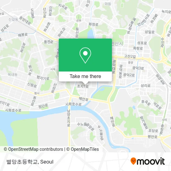 별망초등학교 map