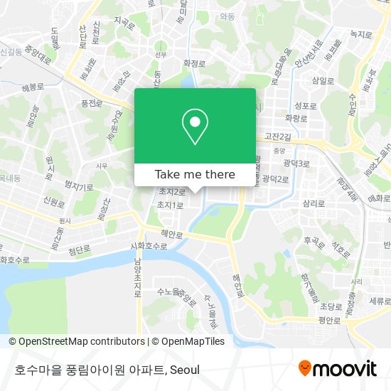 호수마을 풍림아이원 아파트 map