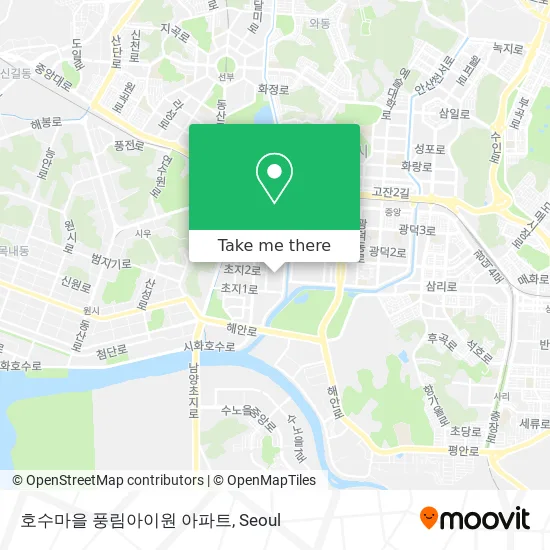 호수마을 풍림아이원 아파트 map