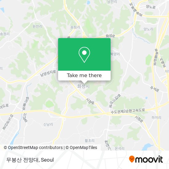 무봉산 전망대 map