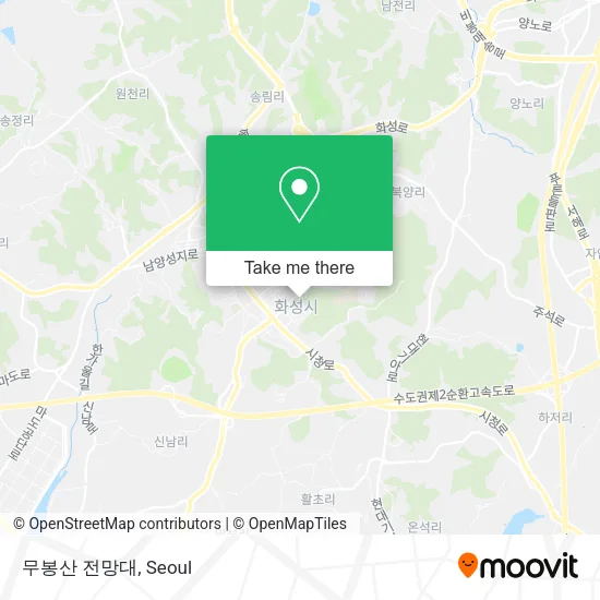 무봉산 전망대 map