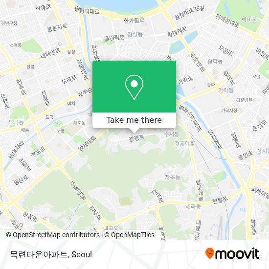 목련타운아파트 map