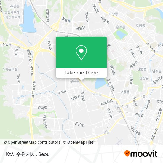 Kt서수원지사 map
