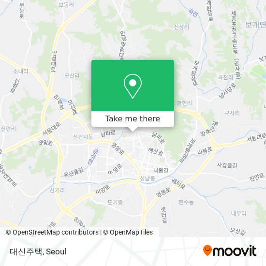 대신주택 map