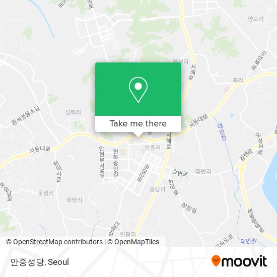 안중성당 map