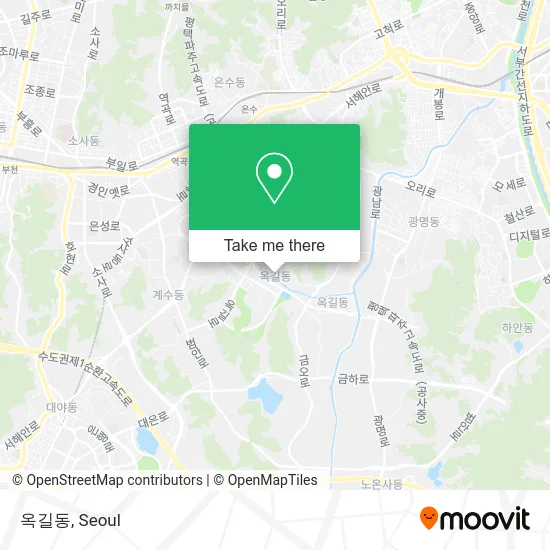 옥길동 map