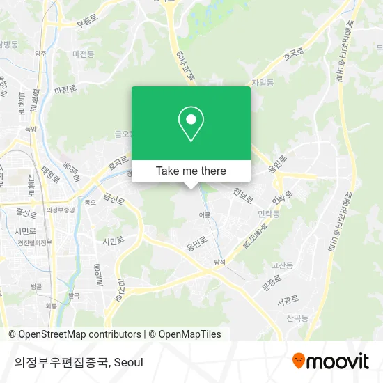 의정부우편집중국 map