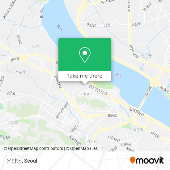 운양동 map