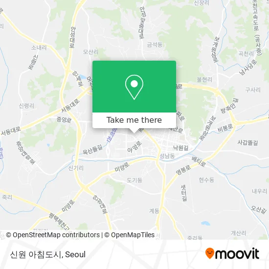 신원 아침도시 map