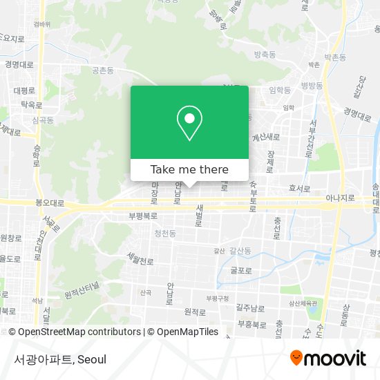 서광아파트 map