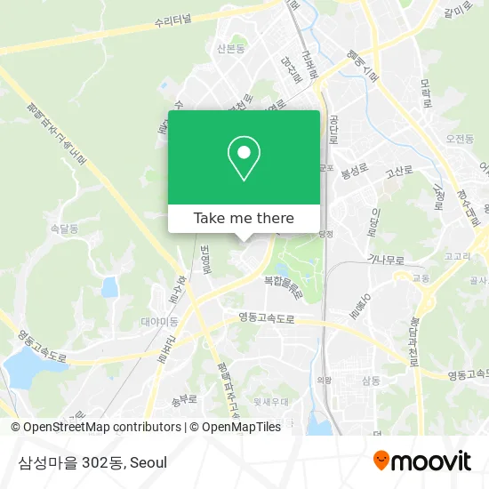 삼성마을 302동 map