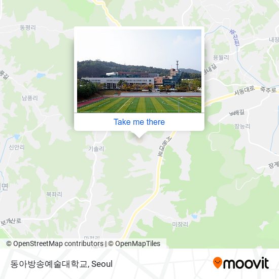 동아방송예술대학교 map