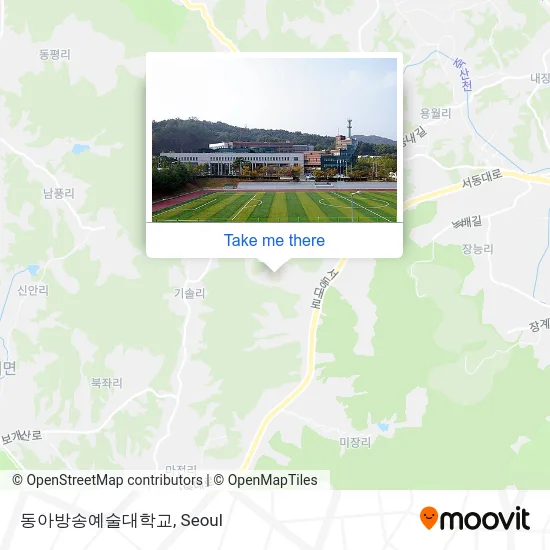 동아방송예술대학교 map