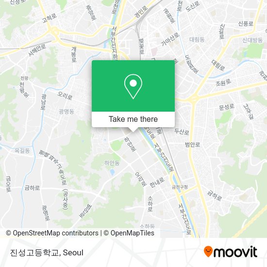 진성고등학교 map