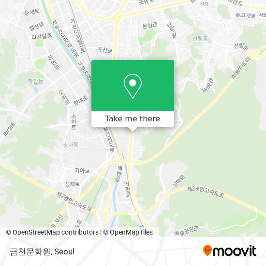 금천문화원 map