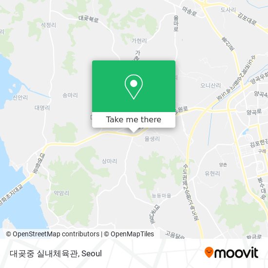 대곶중 실내체육관 map