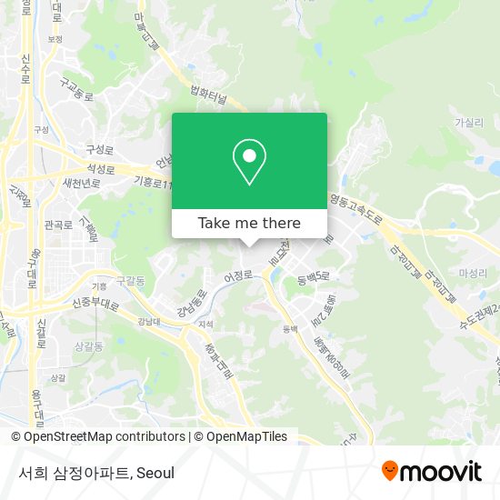 서희 삼정아파트 map
