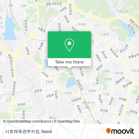 서호체육관주차장 map