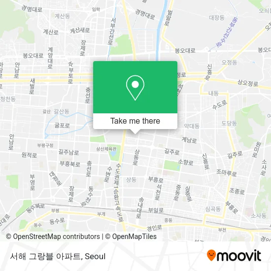 서해 그랑블 아파트 map