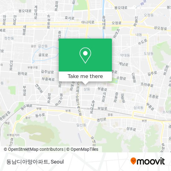 동남디아망아파트 map