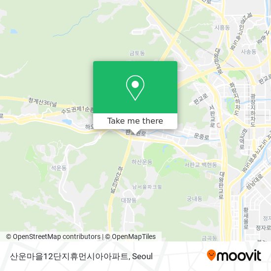 산운마을12단지휴먼시아아파트 map