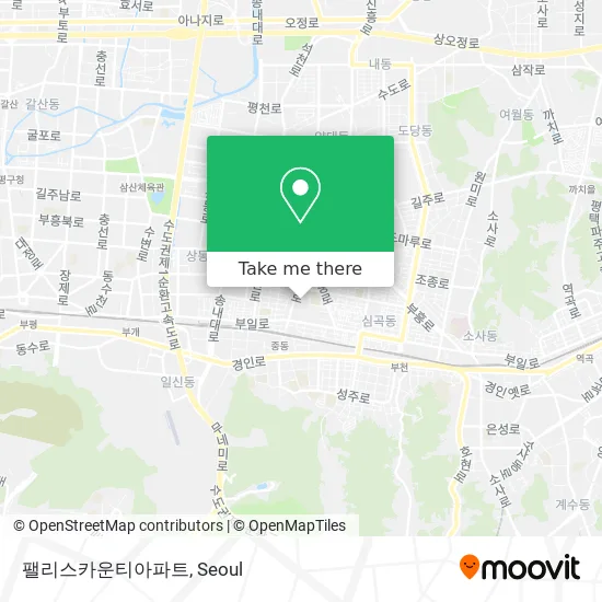 팰리스카운티아파트 map