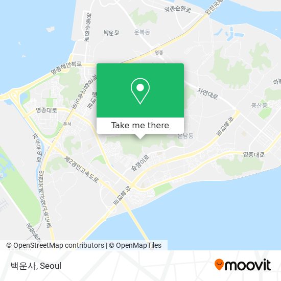 백운사 map