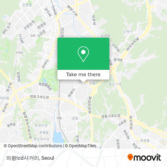 의왕Icd사거리 map