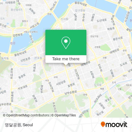 명달공원 map