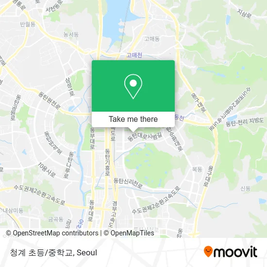 청계 초등/중학교 map