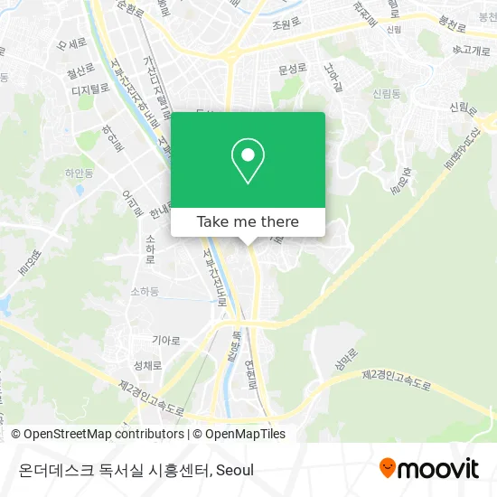온더데스크 독서실 시흥센터 map