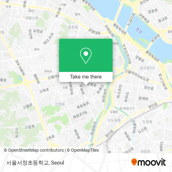 서울서정초등학교 map