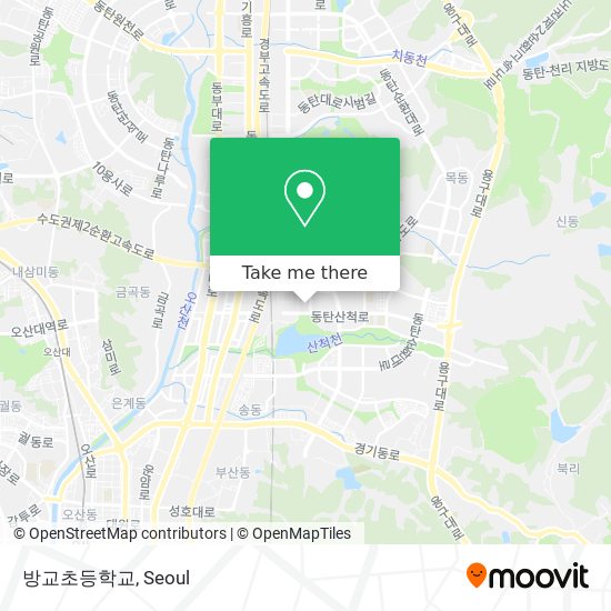 방교초등학교 map