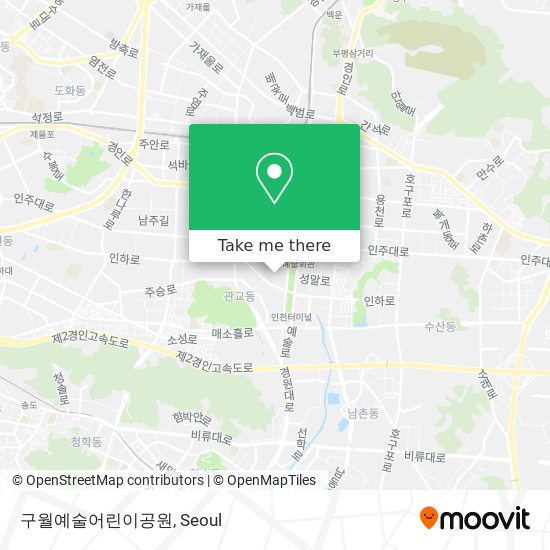 구월예술어린이공원 map