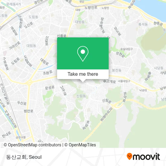 동산교회 map