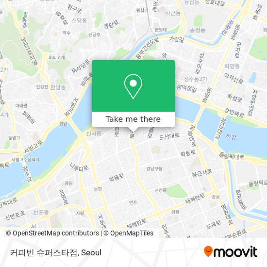 커피빈 슈퍼스타점 map