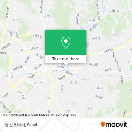 봉산로터리 map