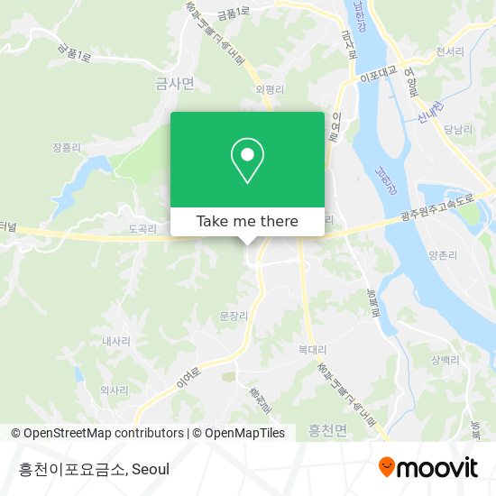 흥천이포요금소 map