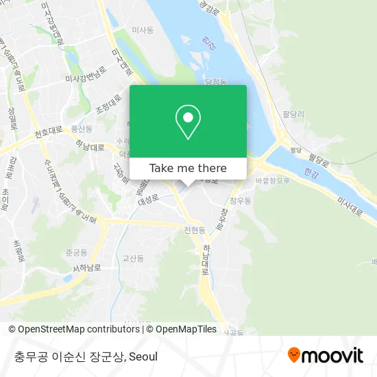 충무공 이순신 장군상 map